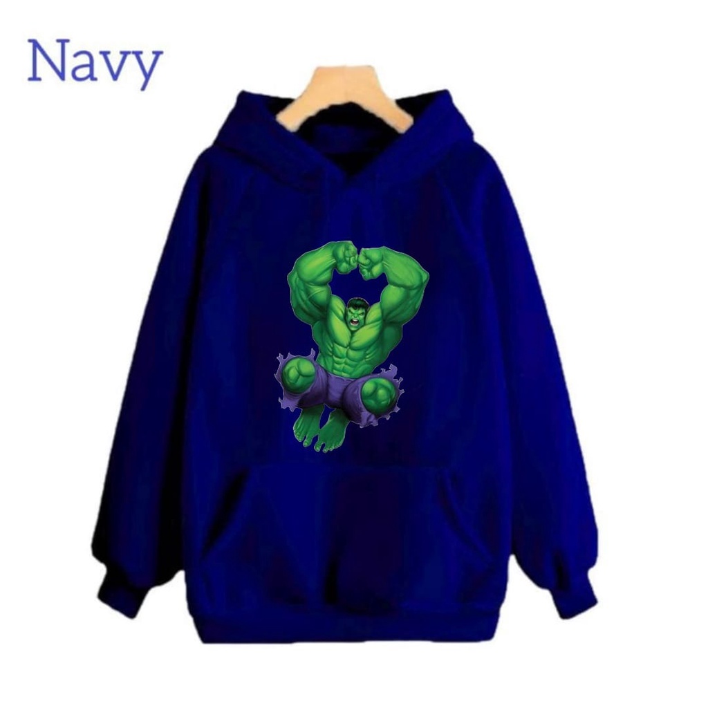 Hzl_outfit Sweater Hoodie Anak Laki Laki De Hulk/ Hoodie Sweater Anak Anak