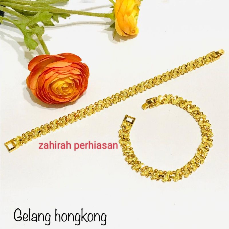 gelang wanita Hongkong titanium anti luntur 55