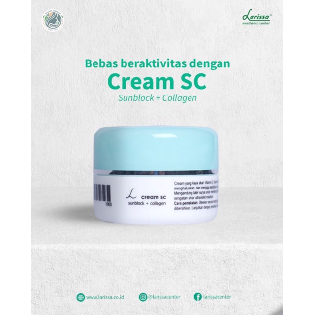 cream SC Larissa / sunblock & collagen larissa