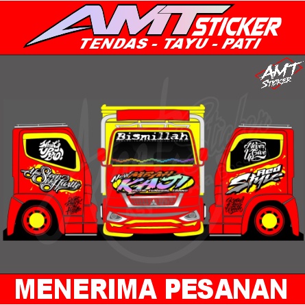 Stiker Decal Truk Canter - Bisa Custom/Request - Stiker Truk Variasi