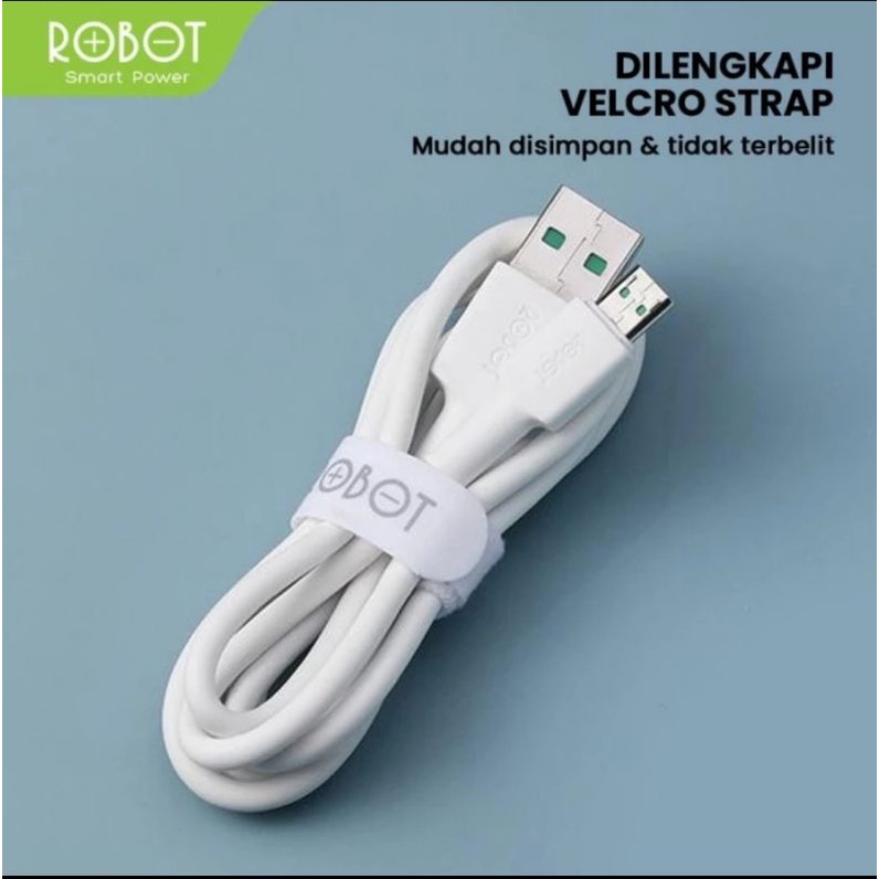 ROBOT Kabel Data RVM100 Micro USB 1M VOOC Flash Charge ORIGINAL