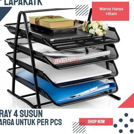 

HOT Product V TEC Rak kertas besi 4 susun / Tray besi 4 susun VTEC serbuuu !
