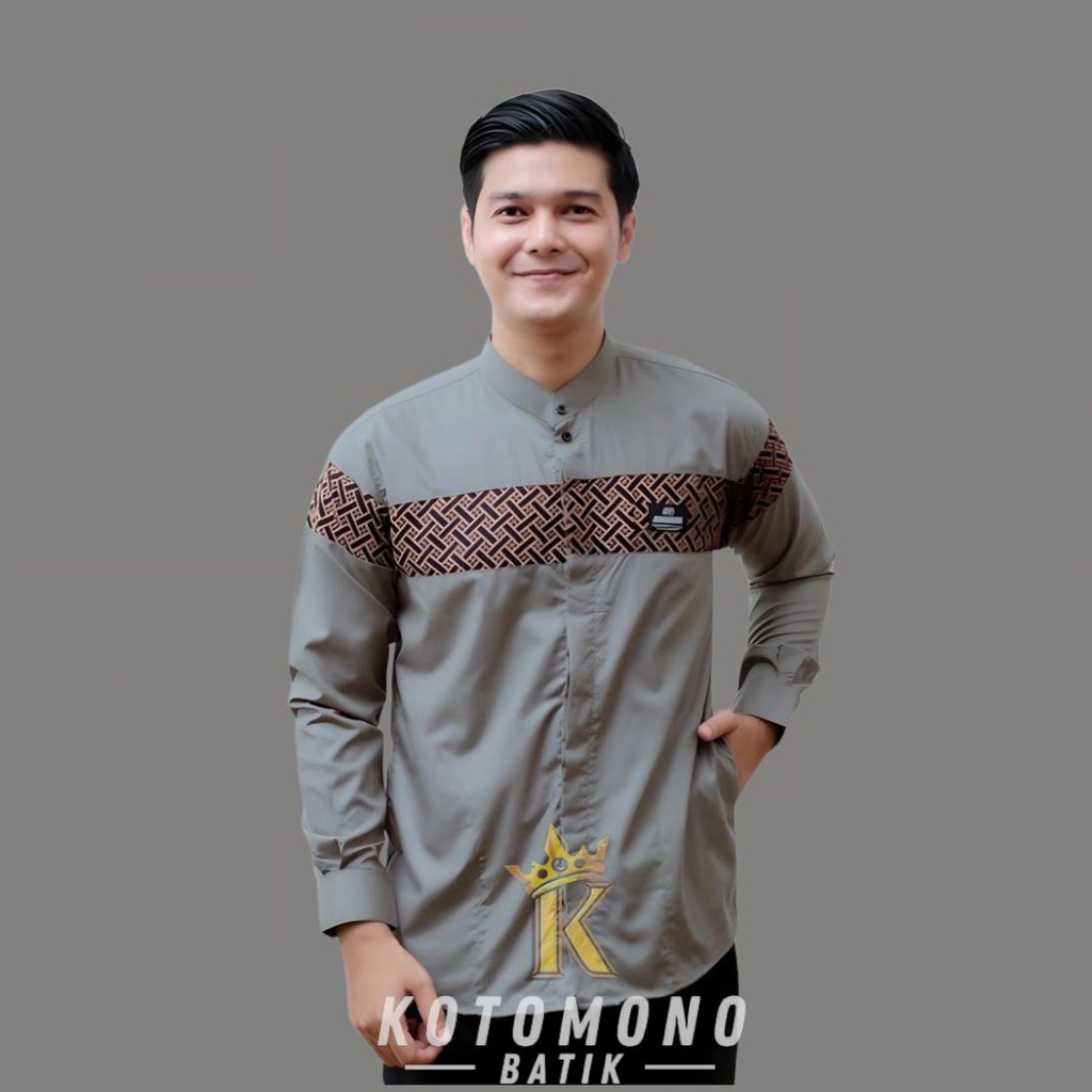 Jual Baju Koko Pria Muslim Terbaru 2023 Baju Koko Kombinasi Batik