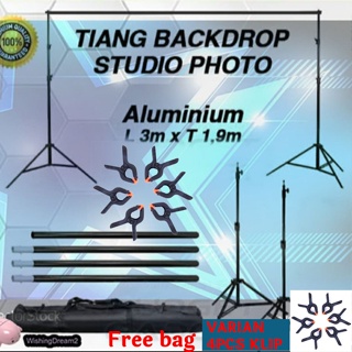 Taffstudio Tiang Backdrop 3M 10ft Studio Photo Foto untuk Green Screen Tiang Stand Background