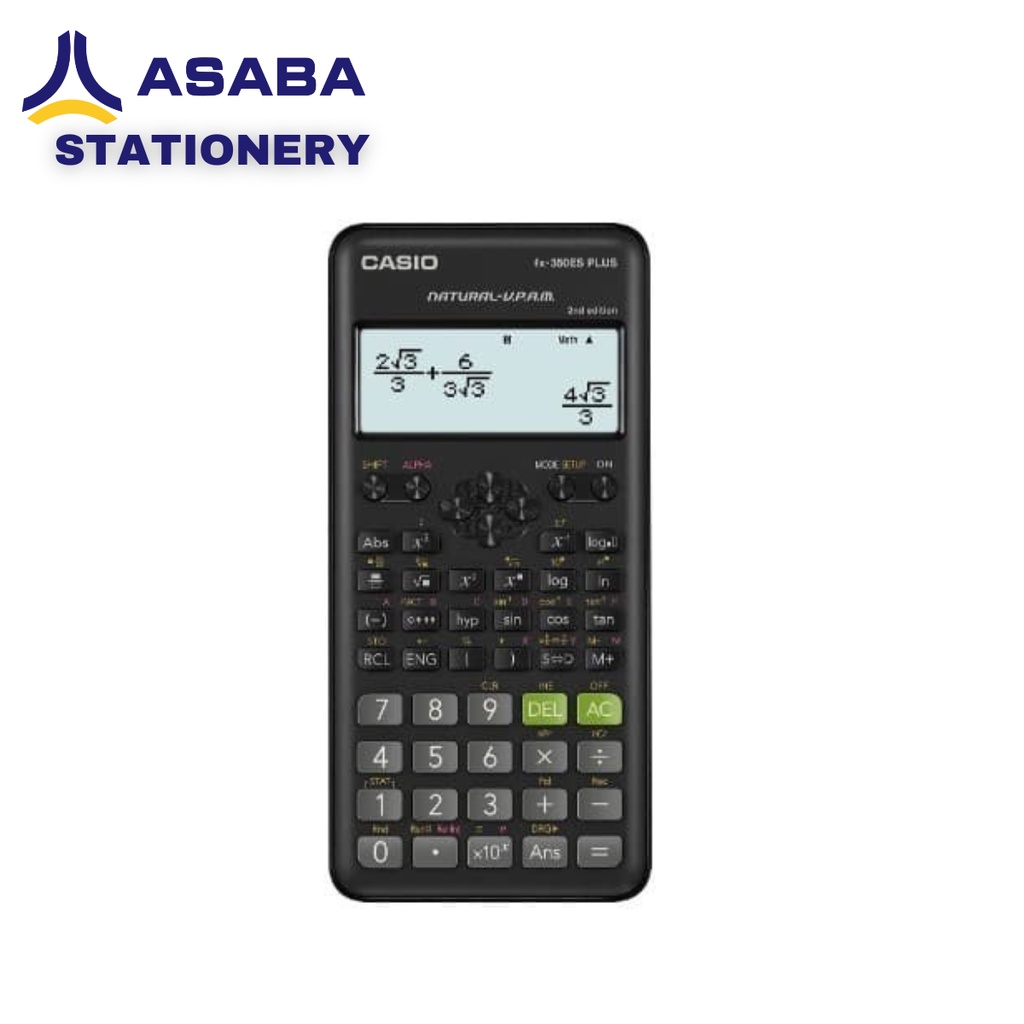 

Asaba Stationery - Kalkulator Sekolah/Kuliah Casio FX-350ES PLUS