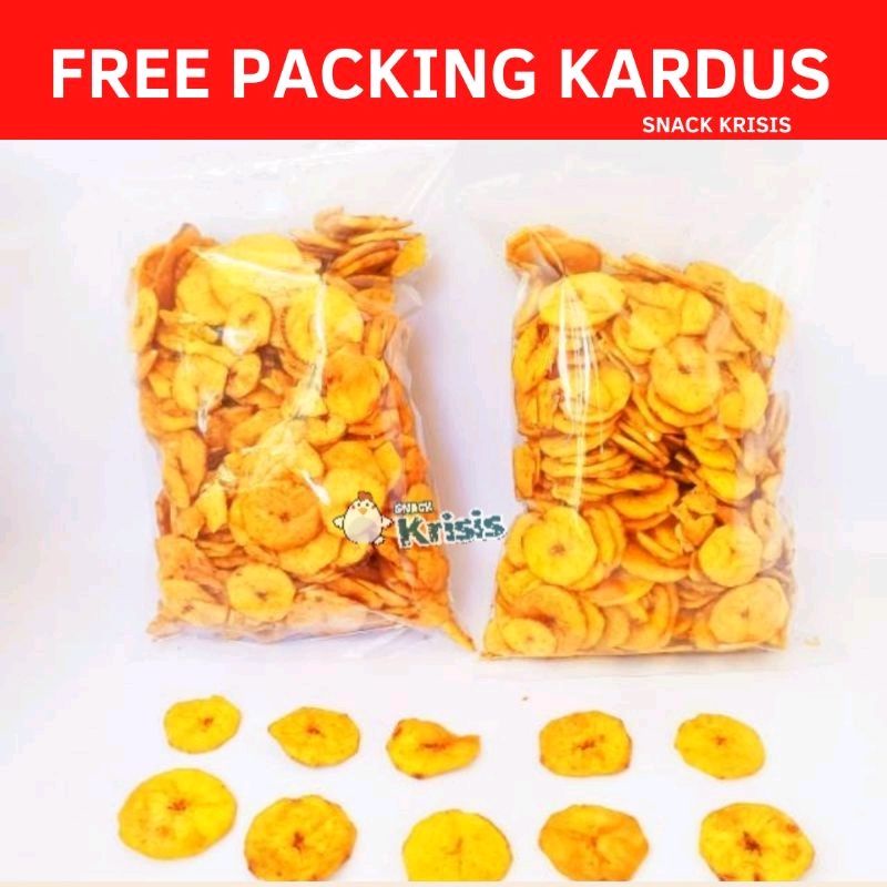 

Keripik pisang kepok koin kiloan rasa karamel madu 1 kg