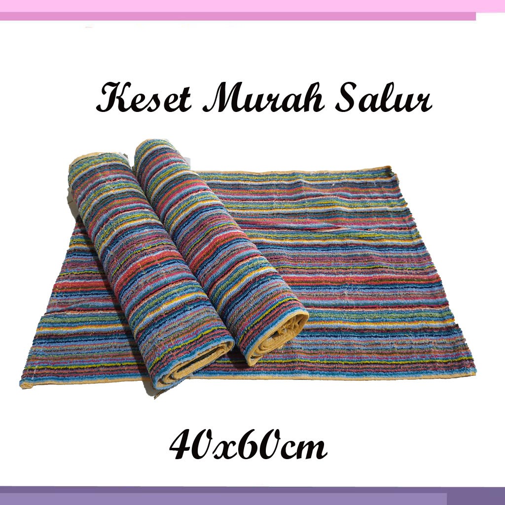 NUZ Keset Handuk Fantastik/Melody Salur Ukuran 40 x 60 (Keset Salur Tebal) TERMURAH