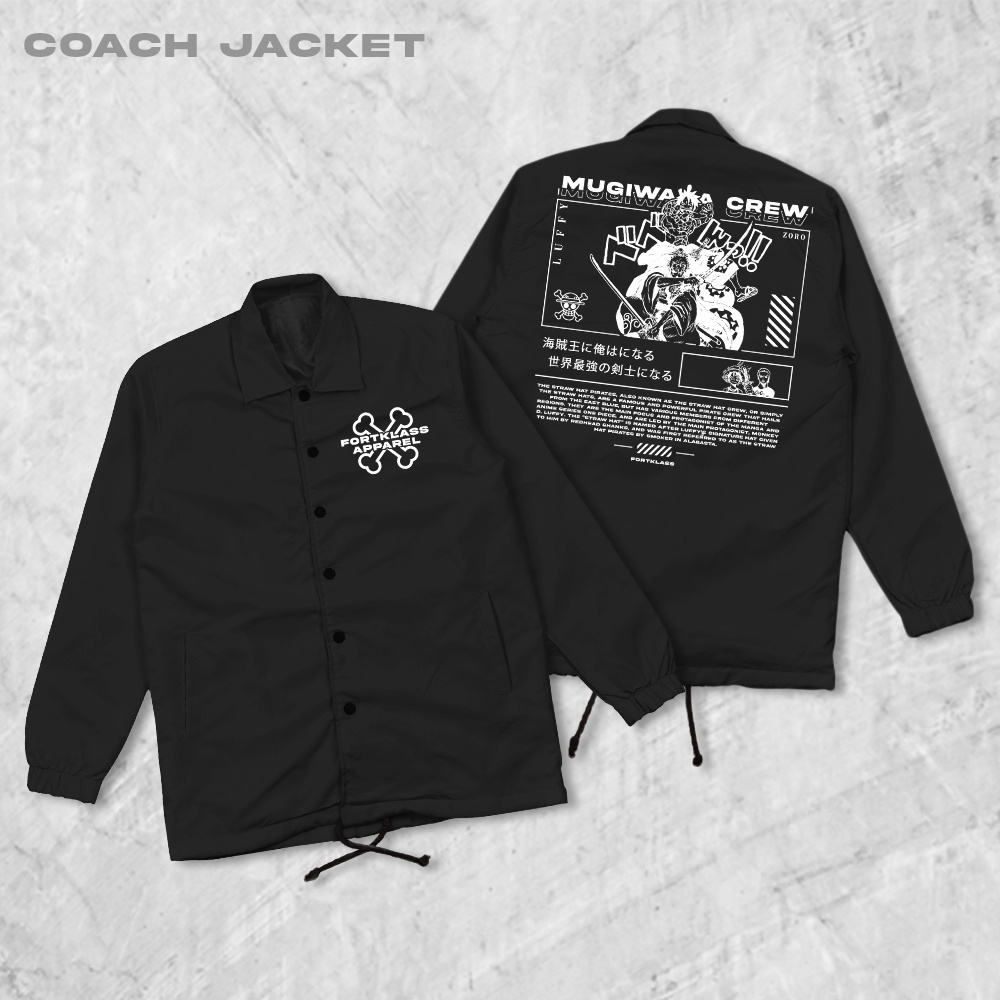 HIPNOP Mugi Coach Jaket Pria Outwear Unisex Parasut