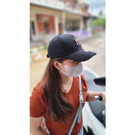 Topi Baseball Pria Cowok Plat Besi Rainbow Limited Premium Topi Laki laki