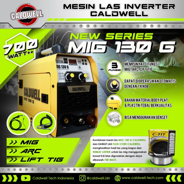 Caldwell Travo Las Mig Co 2 Tanpa Gas - Welding Mig 130 Migi Termurah