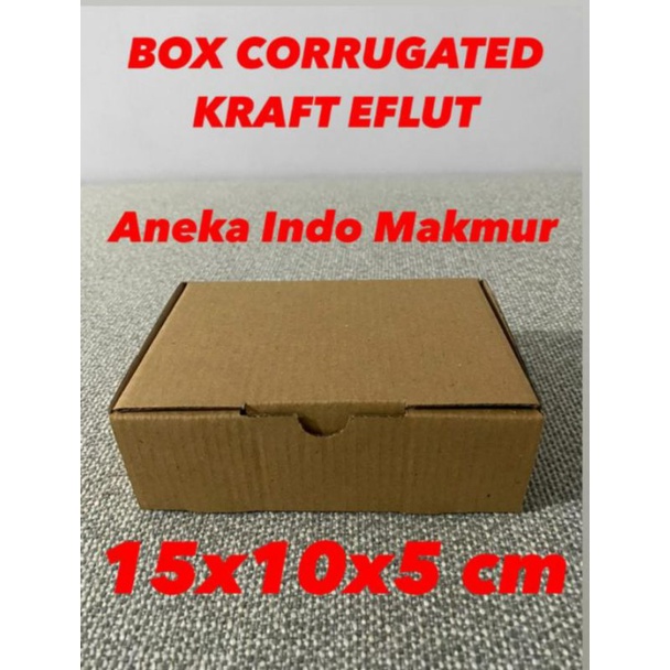 

Box Kardus Eflute Coklat Untuk Packaging Olshop Souvenir Aksesoris 15x10x5