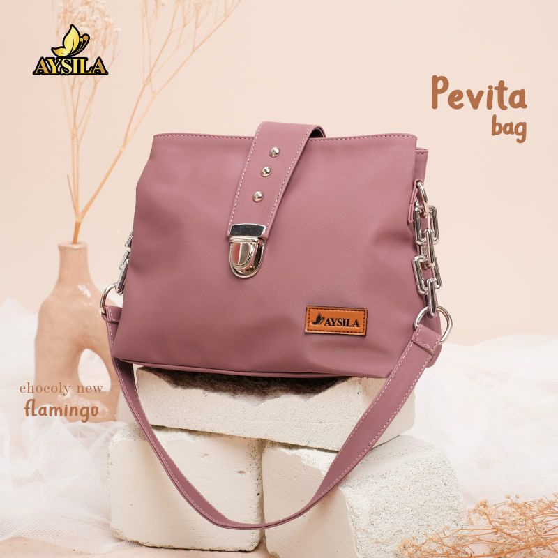 PEVITA BAG BY AYSILA BAHAN CHOCOLY ANTI AIR WATERPROOF PREMIUM TAS SELEMPANG