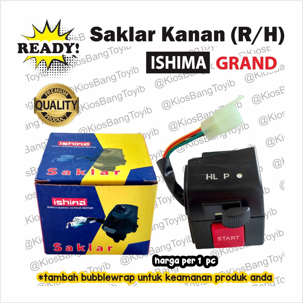 Saklar Holder Handle Switch Kanan Honda GRAND ASTREA IMPRESA (ishima)