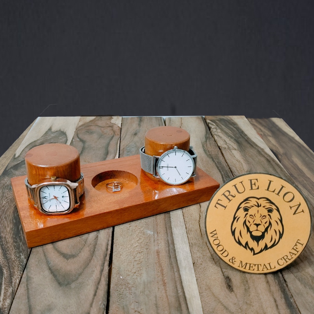 Stand Jam Tangan Kayu / Tempat Jam Tangan Couple