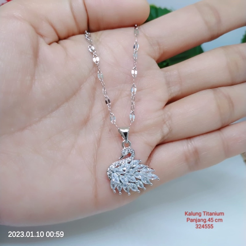 Kalung Titanium Premium Perhiasan Aksesoris Fashion Terlaris Termurah