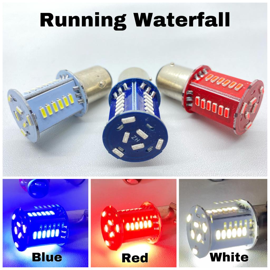 Lampu Rem Stop LED Bayonet 30 Mata Running Kedip kaki 2 DC-12volt