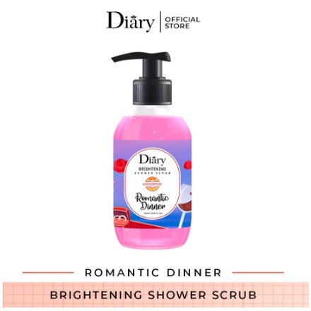 DIARY BRIGHTENING SHOWER SCRUB 250ML - SABUN MANDI DIARY BERIGHTENING - SBN-COCOA KISS