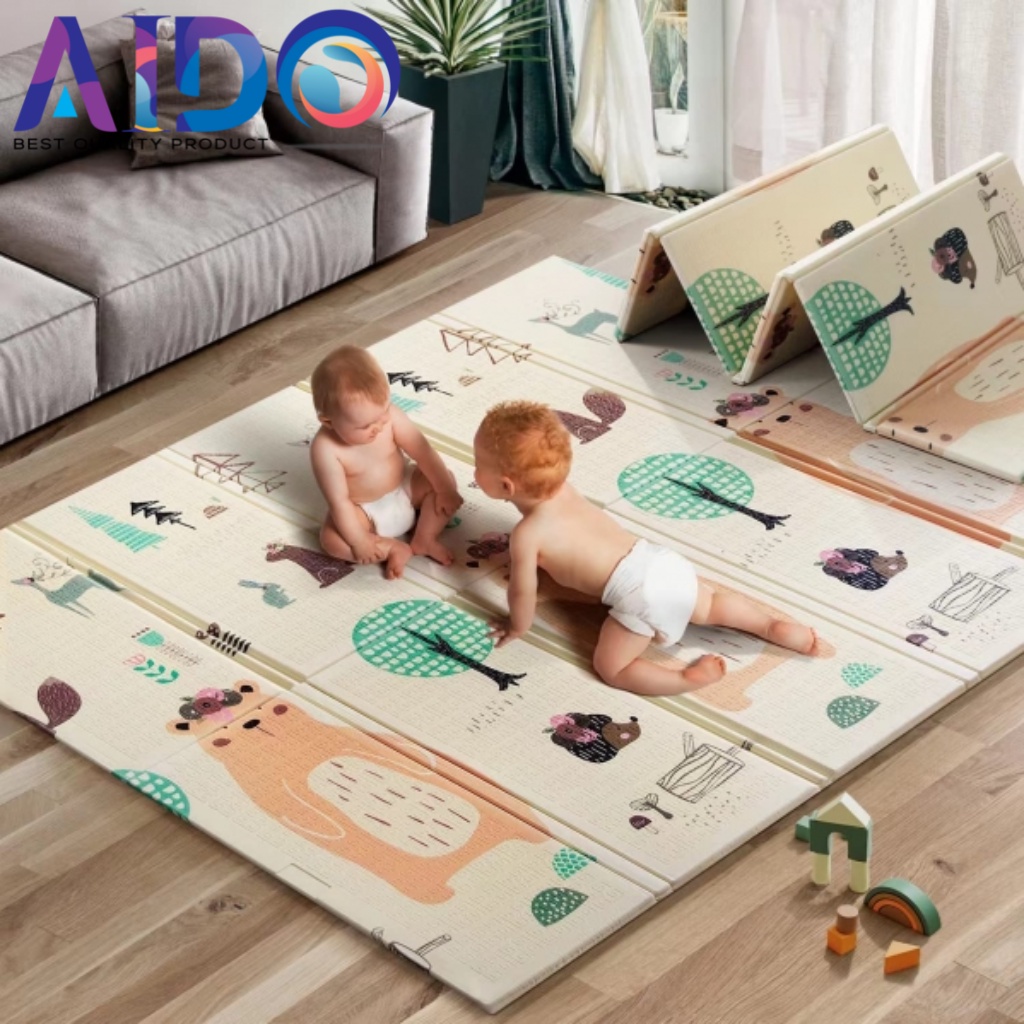 Tikar Lipat / Karpet Lipat Anak Waterproof Baby Playmat Foam / Play Mat Bayi Karpet Lipat 1820-10