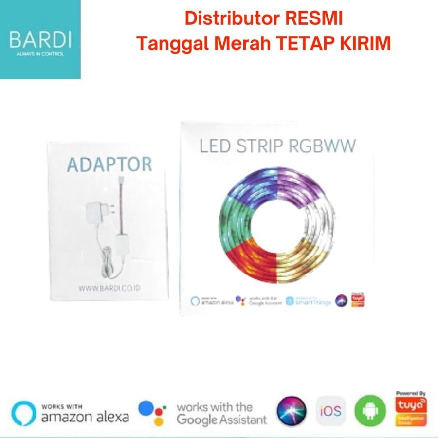 BARDI Smart LED strip RGB WW &amp; Adaptor 1A - Paket Study Office Desk Bundle