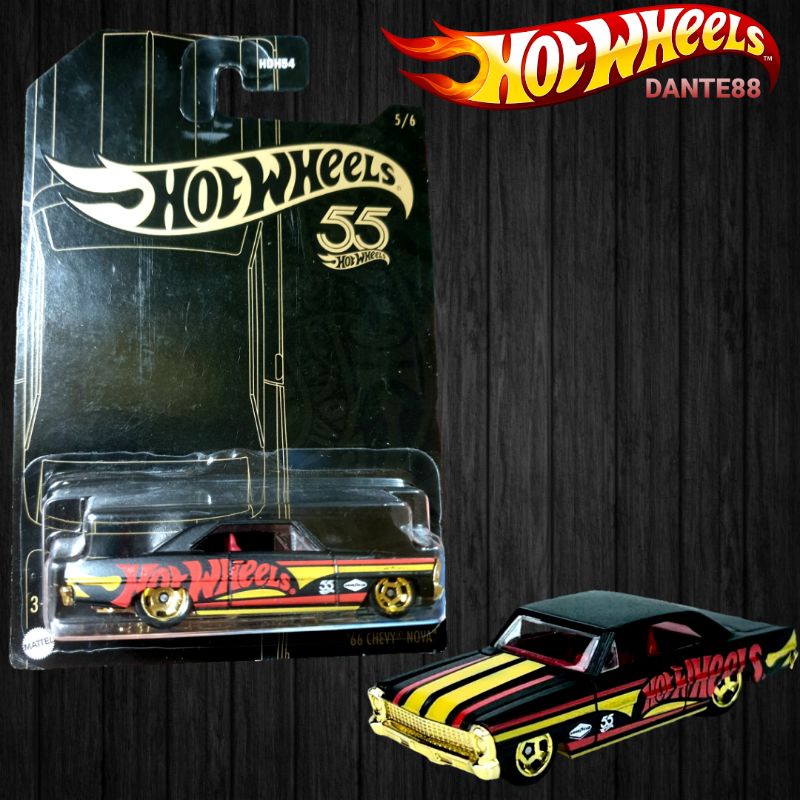 HOTWHEELS 55th Anniversary '66 Chevy Nova SALE Original Mattel