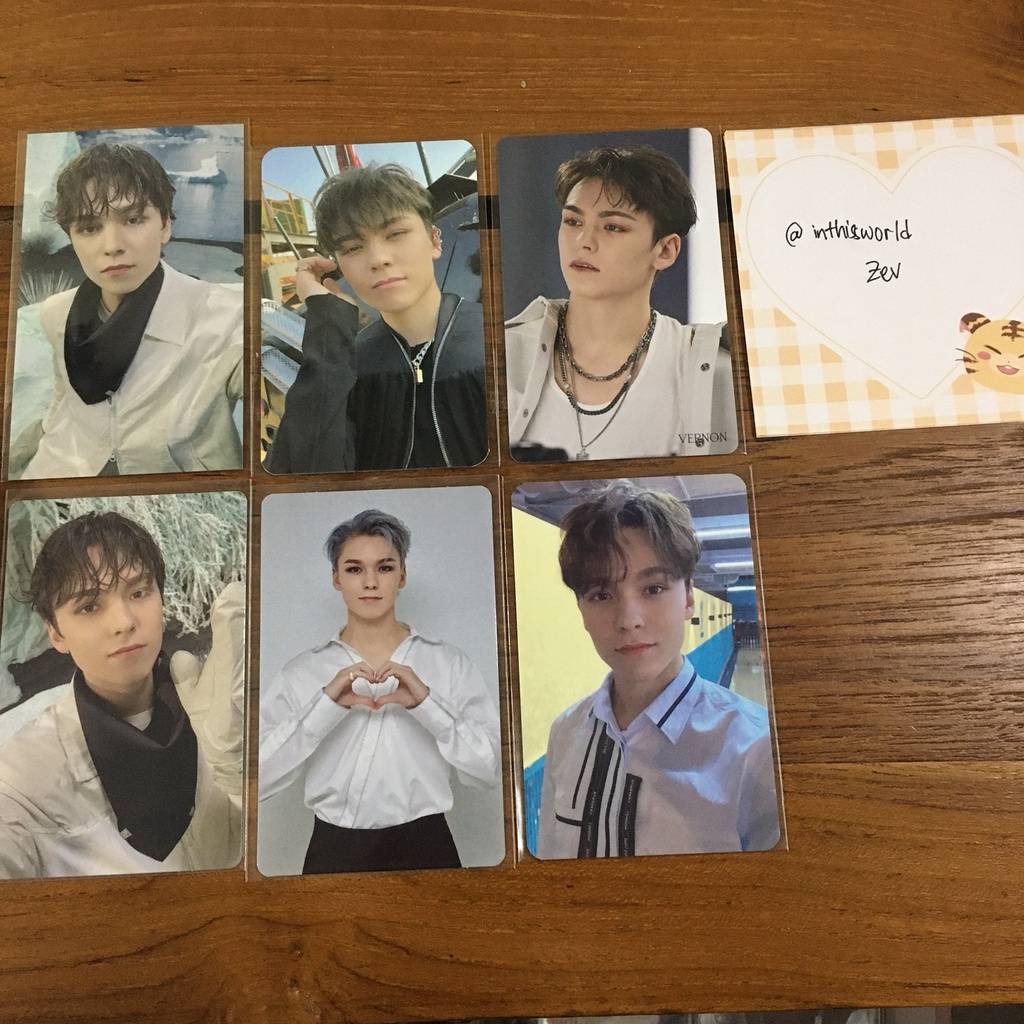 Photocard Vernon POB LD Sector17 Face The Sun
