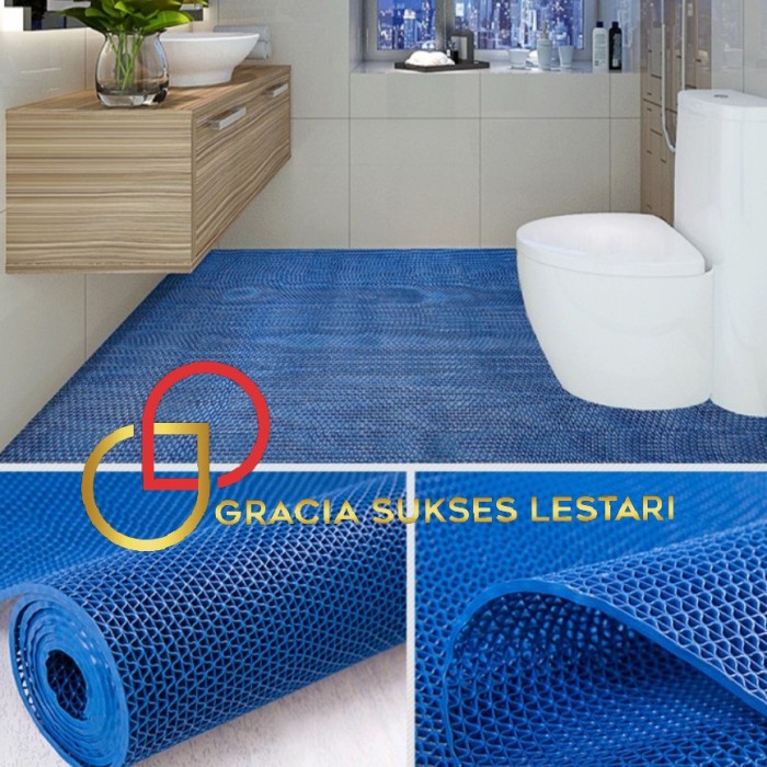 Slip Keset Karpet Anti Slip Pvc 70X120 Jaring