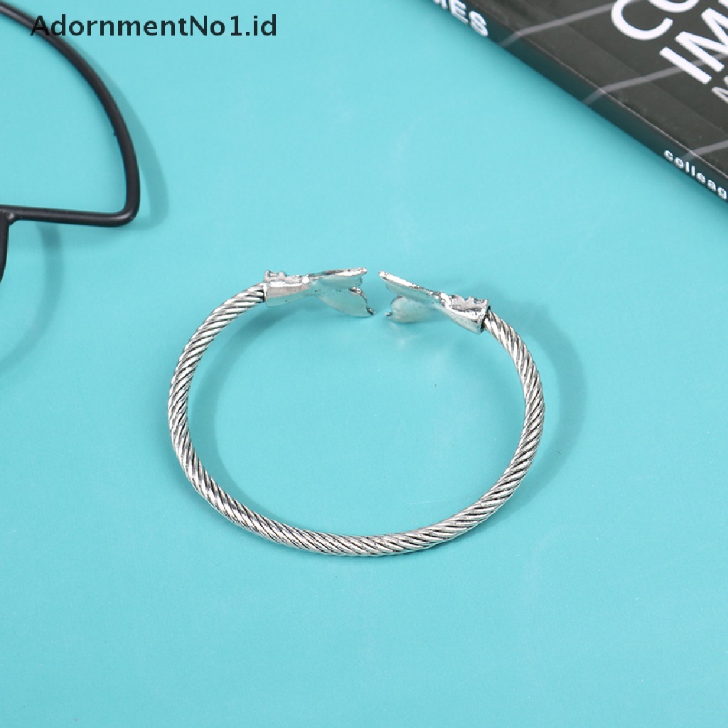 [AdornmentNo1] Gelang Bangle Vintage Abalone Shell Mermaid Tail Untuk Wanita Gelang Pasangan [ID]