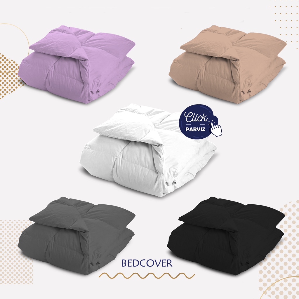 Bedcover only 180x220 double plain/polos Bed Cover saja tanpa sprei