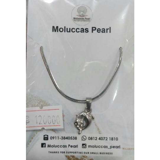 Perhiasan Kalung & Liontin Besi Putih Khas Maluku