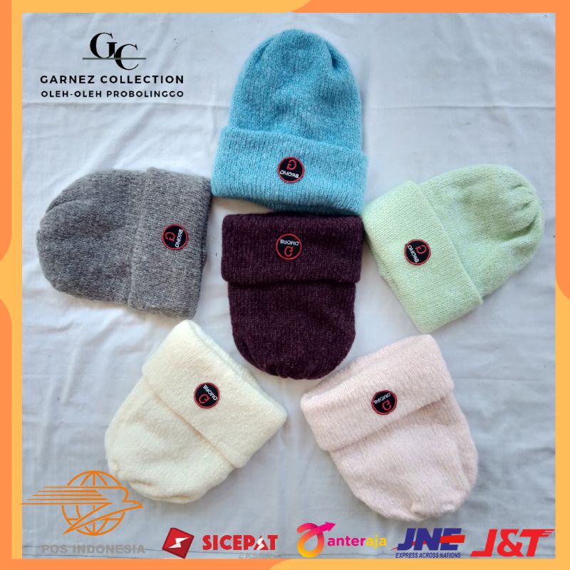 Kupluk Gunung Bromo rajut wool (kerpus)