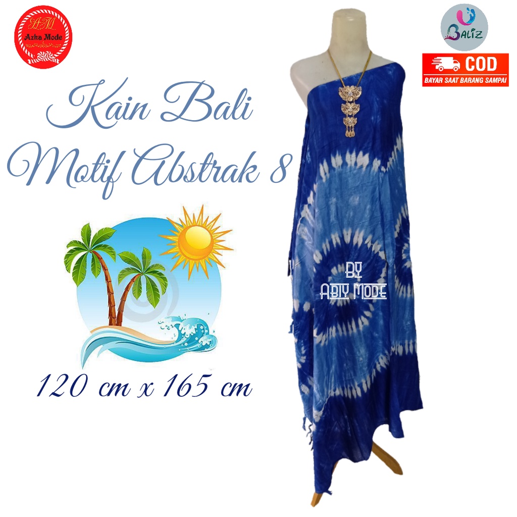 Kain Pantai Kain Bali Pantai - Kain Bali Motif New Abstrak 8 Standar - Sarung Pantai SEMBILAN MODE - Sarung Bali - Kain Pantai - Kain Katun Jepang - Kain Untuk Hiasan Dinding - Kain Untuk Plafon Mobil Truk Dan Mobil 3/4 Lainnya