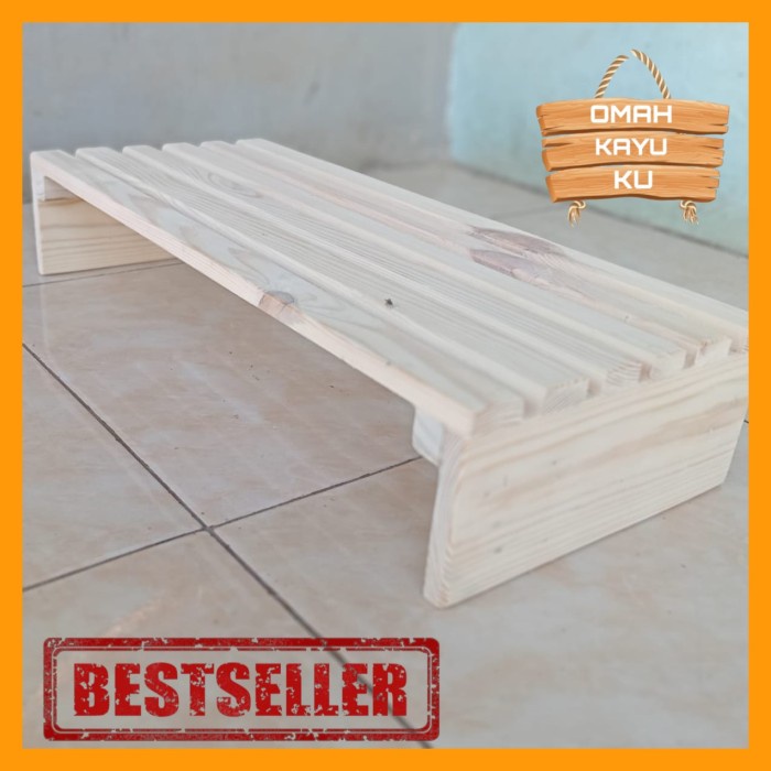 Alas Laptop Stand Meja Monitor Kayu Alas Monitor Komputer Alas Laptop Alas Tv