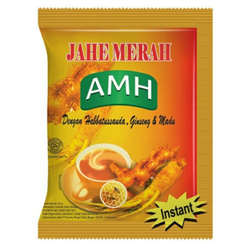 

Jahe Merah Instan AMH per sachet