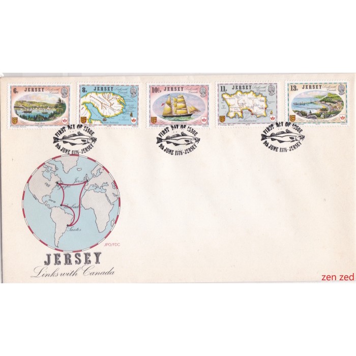 

A746 Prangko Jersey FDC 1978 Historical Relations between Jersey 1 Pcs