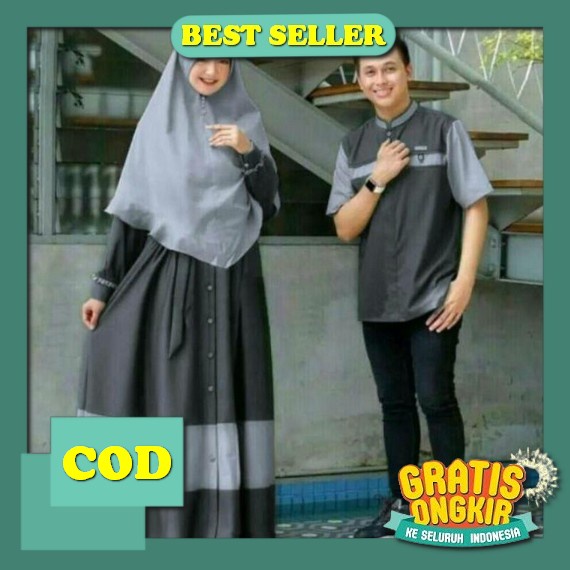 Ethica Couple 160 Dark Sapphire Kagumi 273 Kahfi 246 Baju Muslim Couple Lebaran Gamis Koko Couple Te