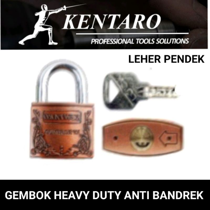 GEMBOK L/PENDEK 40MM ( ANTI MALING ) KENTARO JAPAN QUALITY