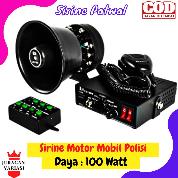 Toa Sirine Patwal Mobil Motor Polisi Modul Whelen CJB100A 100 watt