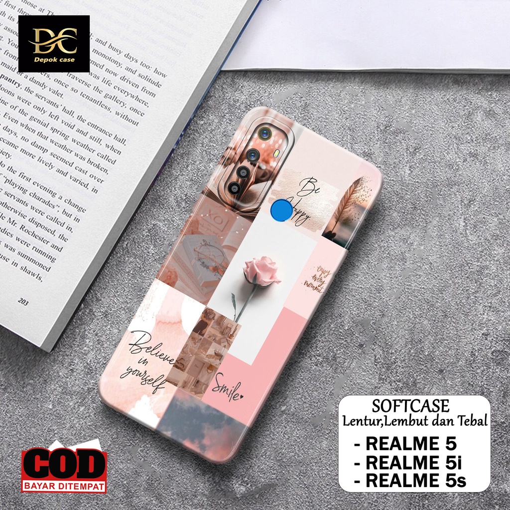 Case Hp Realme 5i / Realme 5s / Realme 5 Terbaru - Fashion Case AESTHETIC - Casing Hp Realme 5i / Re