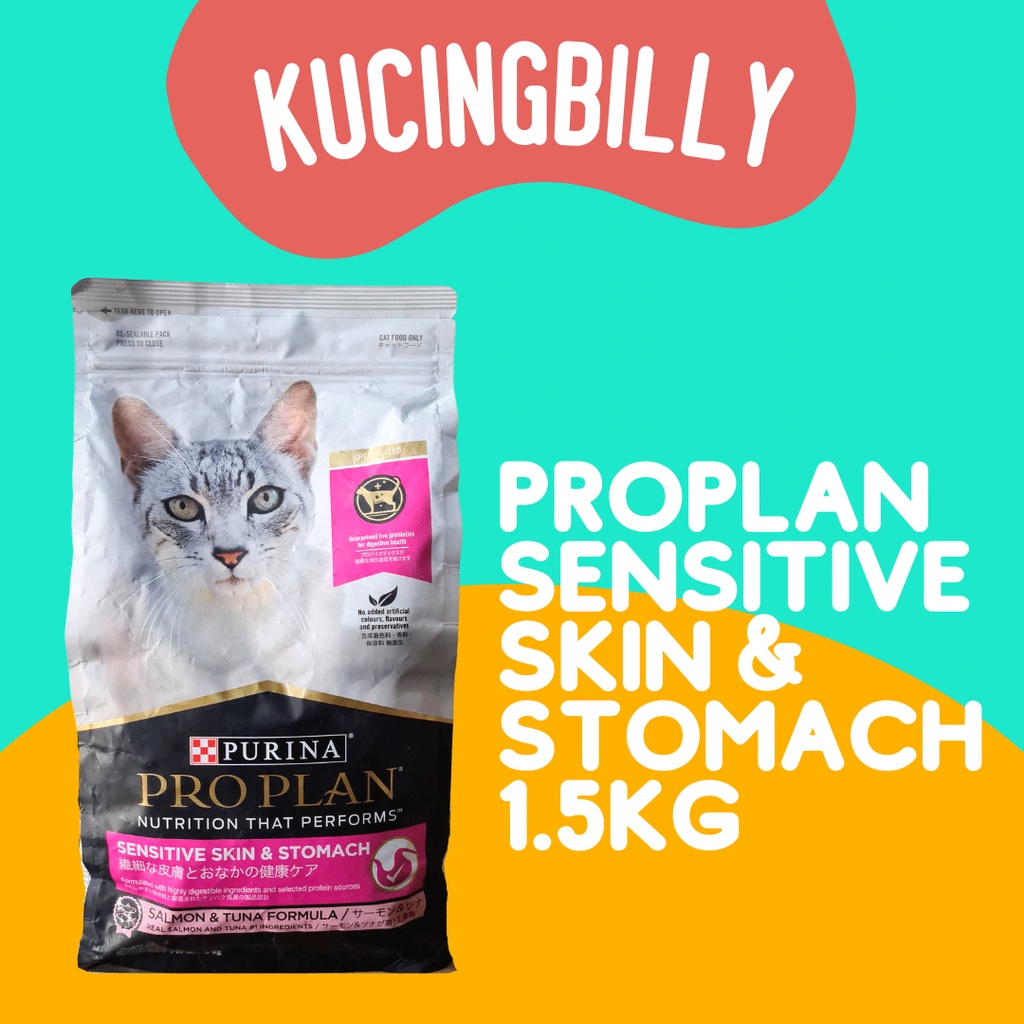 Proplan cat sensitive skin &amp; stomach 1.5kg