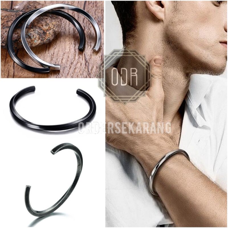 GELANG BANGLE BRACELET FASHION ACIER AKSESORIS PRIA DAN WANITA