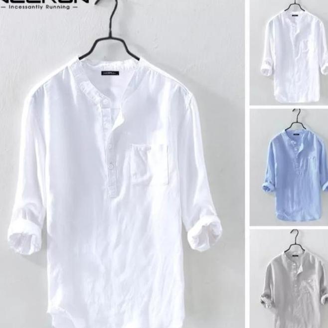 sale PROMO TERBATAS!!! [Sabda] Incerun kemeja pantai linen pria