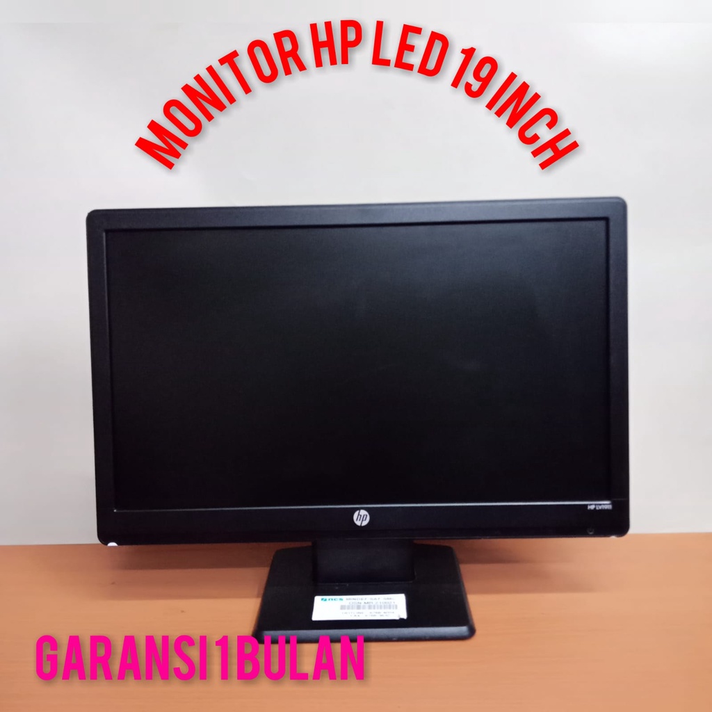 MONITOR MEREK HP LED 19 INCH WIDE HP V194 VGA LCD HP 19 INCH BERGARANSI MURAH MERIAH