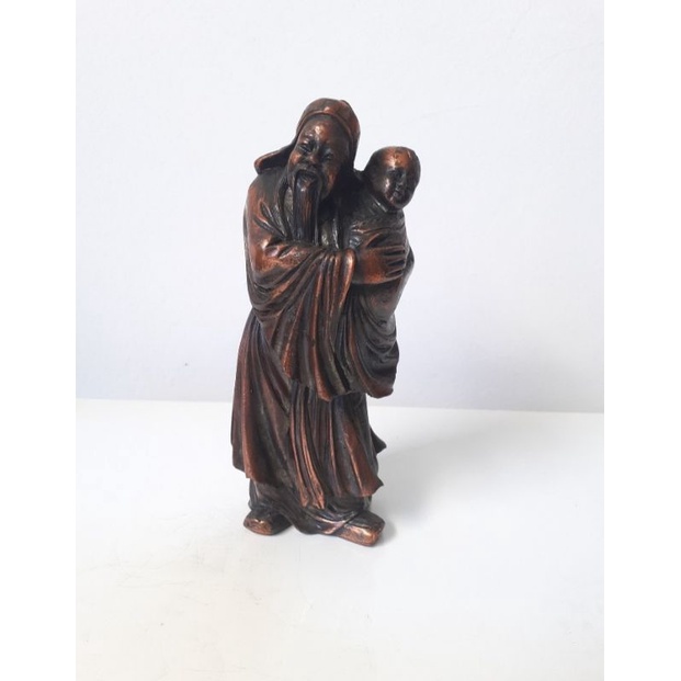 Patung dewa Fu Lu Shou vintage