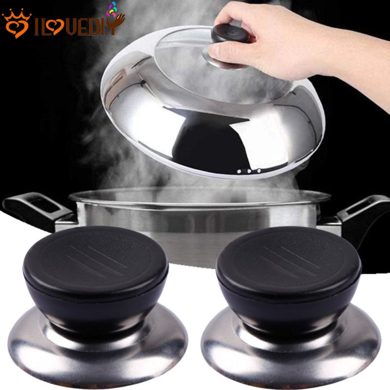 Stainless Steel Tutup Panci Pegangan Tangan Anti Panas Kettle Cover Knobs Handle Ketat Gesper Pan Lid Handle Kitchenware Aksesoris Pengganti
