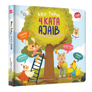 [Mizan] Aku Tahu 4 Kata Ajaib: I Know 4 Magic Word (Boardbook) - Bilingual
