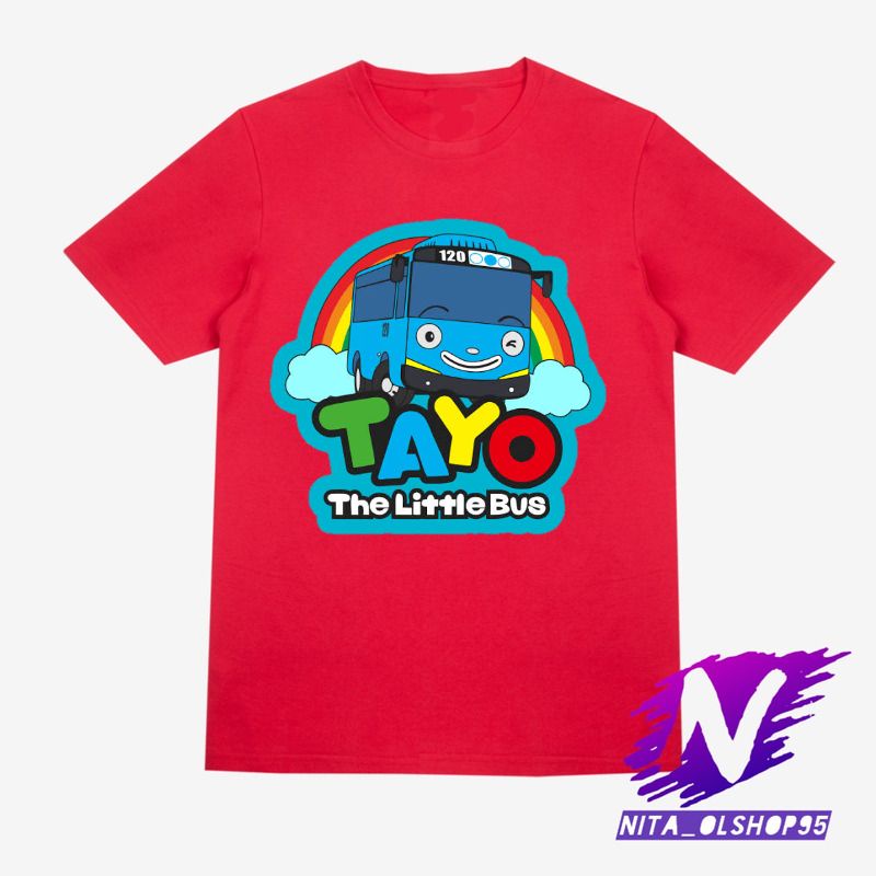 baju anak kaos anak tayo the little bus tayo kartun bus