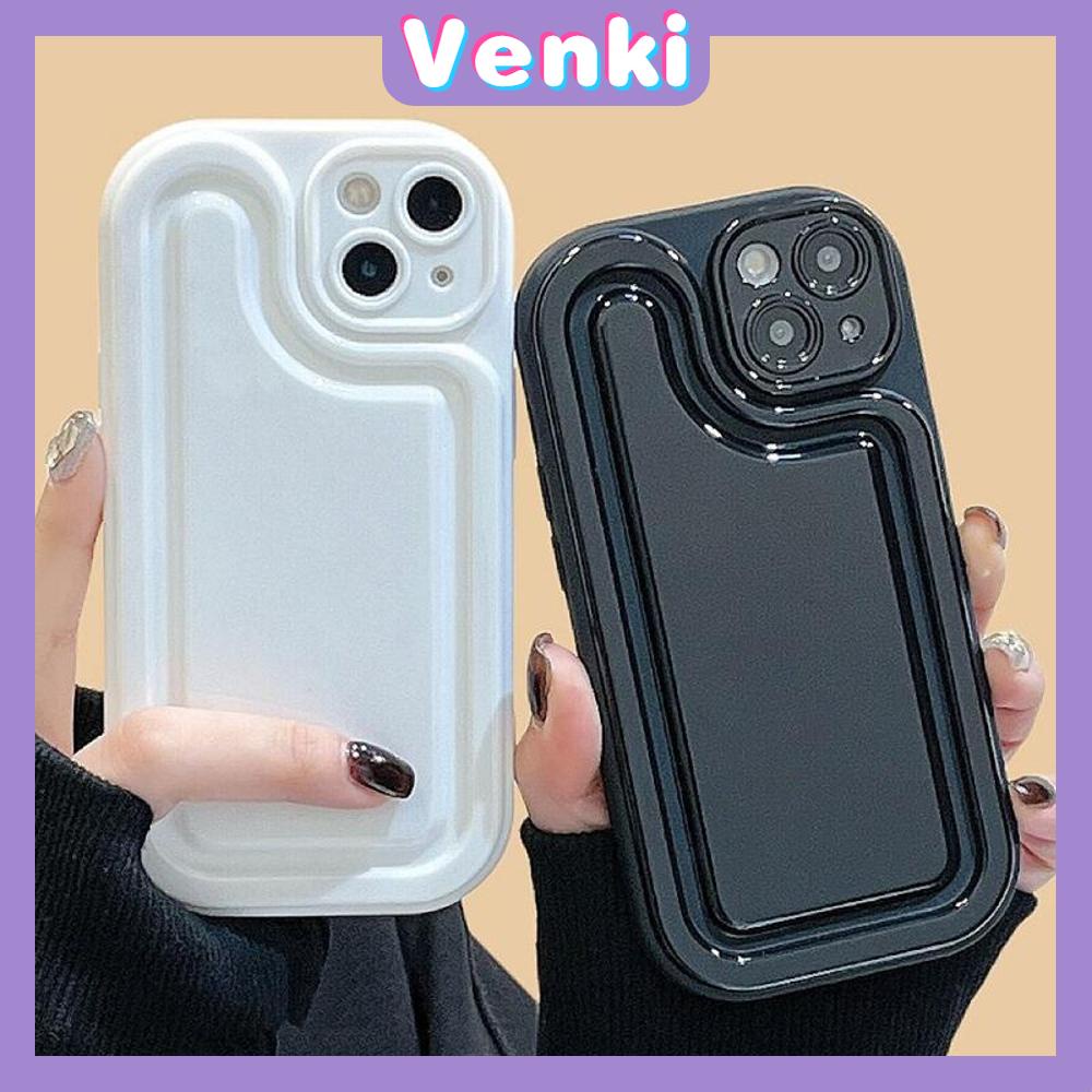 For iPhone 14 Pro Max TPU Soft Case Clear Simple Glossy Black White Airbag Camera Protection Shockproof Back Cover Compatible For iPhone 14 13 Plus Pro Max 12 11