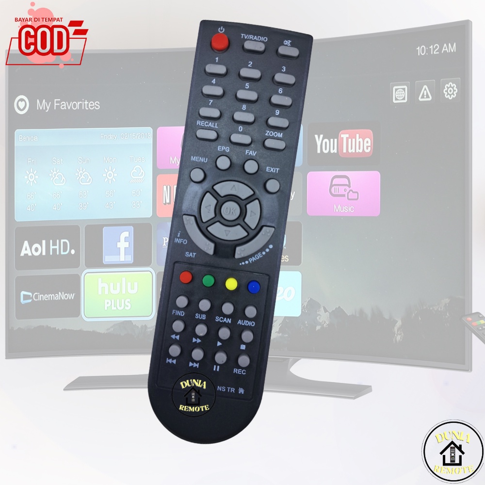 Remot Remote SET TOP BOX DVB T2 TANAKA Nusantara HD