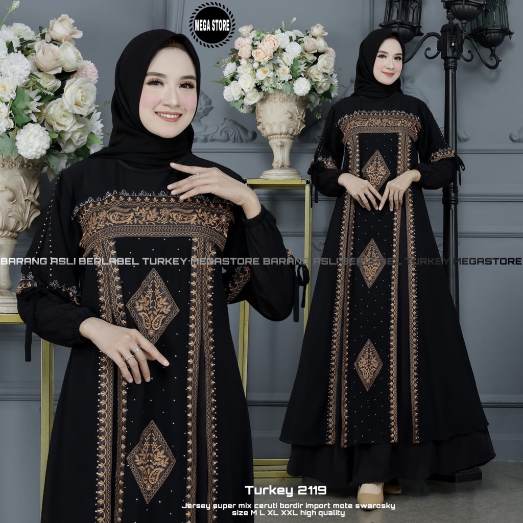 Gamis Abaya Turkey Dress Busana Muslimah By Original Mega Store