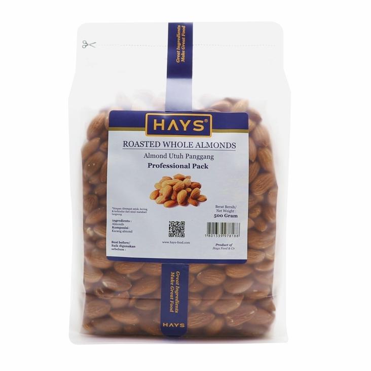 

Id2y2Xm Almond Utuh Panggang 500 Gram / Roasted Whole Almond 500 Gram - HAYS